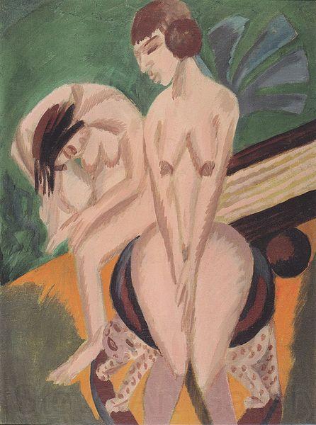 Ernst Ludwig Kirchner Zwei Akte im Raum Norge oil painting art